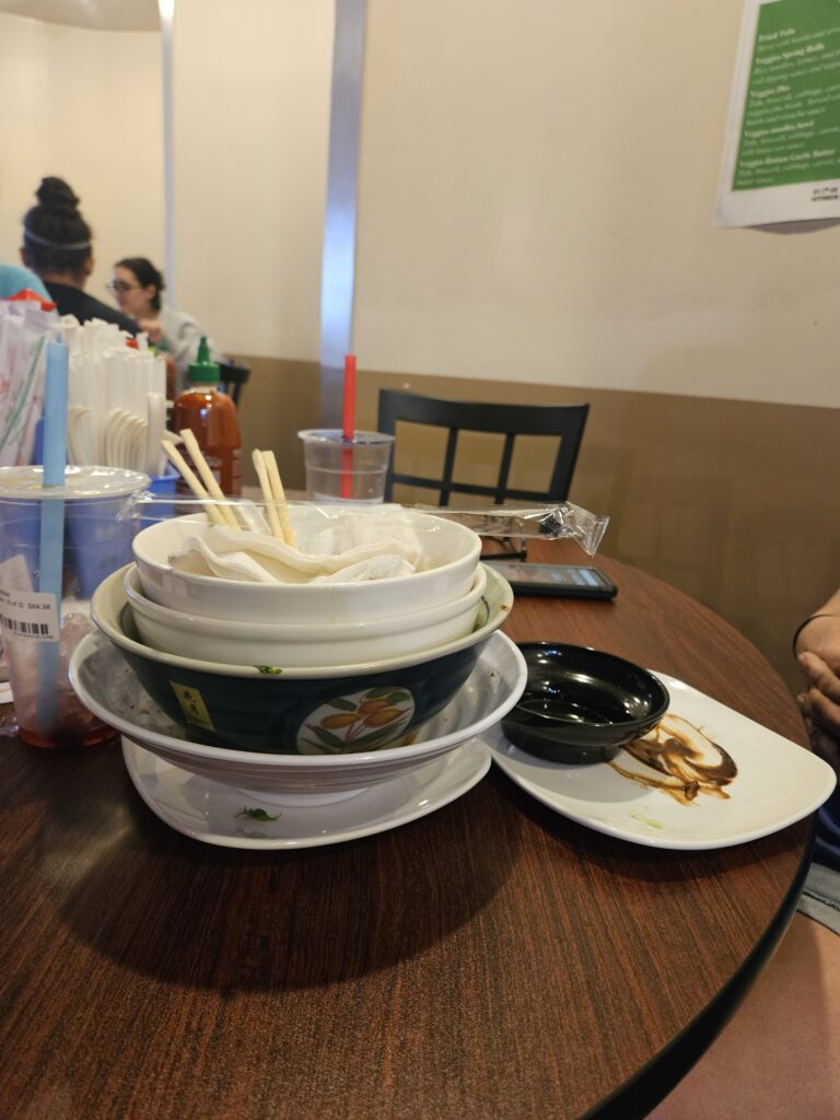 Empty plates
